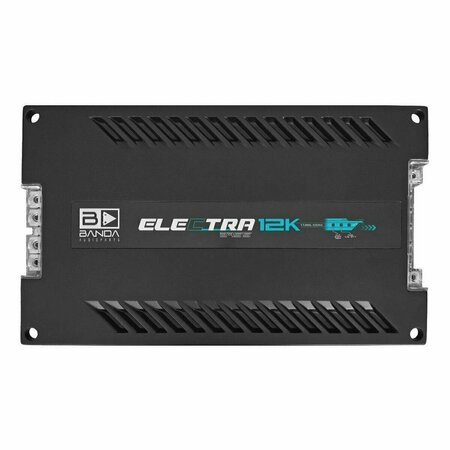 ELECTROMAGNETICISMME 12K Bass 5 Ohm Car Audio Amplifier, Red EL3828454